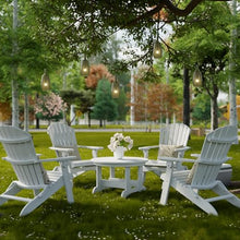 Wildridge Heritage Conversation Table, White - Outdoor Weather Resistant Recycled Plastic Furniture for Patio