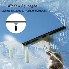 39.5ft Window Cleaning Rod, 6m Roof Cleaning Set, Solar Panel Cleaning Brush Clean PV and Solar Panel/Window Cleaning, Telescopic Brush 20ft - 35cm Brush Head,3.6M/12FT