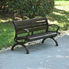 GRFIT Outdoor Bench Garden Chair for Outdoor, Cast Aluminum Patio Bench, Iron Seat for Leisure in the Park Garden Bench (Medium)