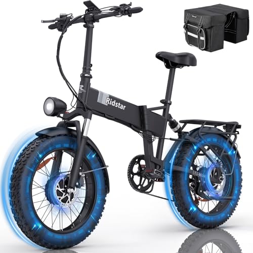 Bopzin Folding Electric Bike for Adults - Dual Motor 2000W 31MPH Ebike 20''-2000W 48V 23AH -Foldable