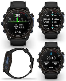 Wearable4U Garmin Descent Mk3i Titanium Dive Computer with T2 Transceiver and Silicone Band