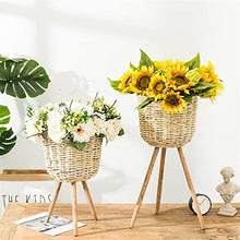 Plant Stand Plant Pots Floor Plant Pot Stand Wickerwork Flower Pot Holder Display Potted Rack Decor Garden Pots Planters Home Decor Plant Vase Plant Containers (Color : M)