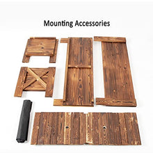 ZOCWJK Wooden Garden Plant Stand Storage Rack Raised Bed for Vegetable Flower Pots Outdoor Patio Planters Flower Box with Trough Planter Grops,