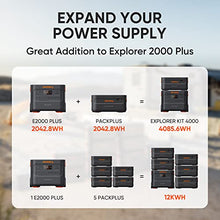 Jackery Extra Battery Pack 2000 Plus, 2042Wh LiFePO4 Expansion Battery