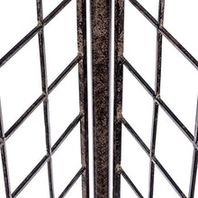 H Potter Garden Screen Trellis 77" Tall - Freestanding Charcoal Brown