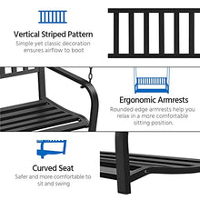 AEYSD-456 Garden Bench Hanging Iron Porch Swing for Outdoor Garden Courtyard Swing Outdoor Bench