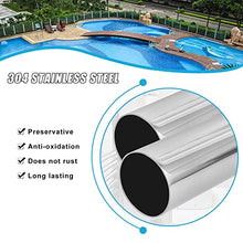 MSHOSAC Rustproof Non-Slip Pool Railing | Secure Grip with Clamp Set for Swimming Pools | Durable Stainless Steel Handrail
