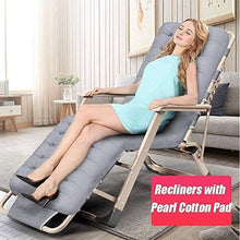 IIPOSAQQ Zero Lounge Chairs Beach Chairs Patio Chairs Adjustable Folding Recliner Outdoor Yard Beach Comfortable Outdoor Office Beach Recliner Supports 200kg Gray (Color : B)