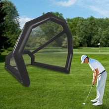 Eleeferri Golf Practice Swing Simulator Net Cage Inflatable Black