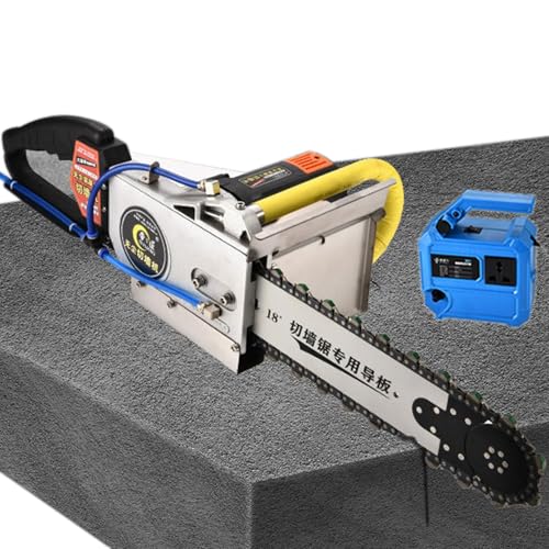UYCVT Chain Saw Concrete Cutter,5800W Wall Chainsaw with Synchronized Water Pump,3 Chain,2 Guide Bar,Chainsaw Electric,Electric Chainsaw for Straight Line,Curved Line