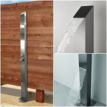 No Worries Showers Outdoor Shower Toorak 316 Marine Grade Stainless Steel Panel
