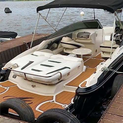 Valman Boat EVA Faux Teak Decking Floor Mat for 2006 Monterey 234FS Swim Platform - Color Options Available