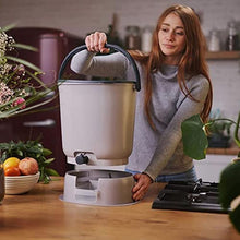 Garden Composter Bucket for Compost Bokashi Composting System for Indoor - Kitchen Compost Buckets with Tap and Airtight Lid, Practical Way to Collect All Rs