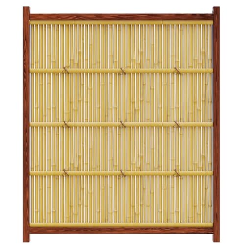 DECORN Wood Garden Fence Privacy Fence Screen Outdoor Wooden Landscape Edging Decorative Border for Yard Patio Pathway Courtyard Maintenance, 59.1""L,A-70.9""H
