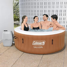 Coleman SaluSpa Ponderosa Inflatable Hot Tub with Spa Seats & Headrest Pillows