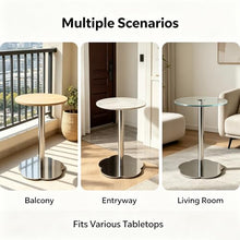 Flower‑Shape Stainless Steel Pedestal Table Base, DIY Single Leg Stand