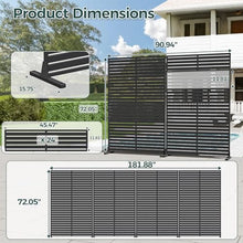 Trygoal 72" Privacy Screen Outdoor Privacy Fence Panel for Patio