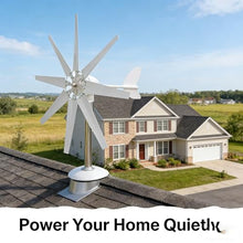 AISINILALAO ﻿20000W Low Noise Wind Turbine Generator, 12V-220V Portable Vertical Wind Power Turbine Generator Kit 3 Phase AC Low Noise Windmills with MPPT Controller,48v