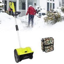 ZIJINGM Cordless Snow Shovel, 1200W Adjustable Direction Snow Blower with 4.0Ah Li-ion Battery and Charger, 36×16cm Rechargeable Shovel(BatteryBackpack)