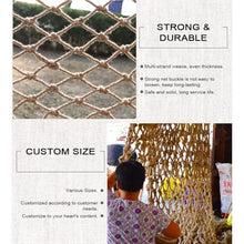 Hemp Rope Ceiling Decorative Net,Natural Jute Decoration Nets for Indoor & Outdoor Garden Balcony,Versatile Treehouse Netting for Child Playground,Durable Wall(Size:4M×9M(13.1FT×29.5FT),Color:Jute)