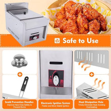 Wlikoci Commercial Gas Fryer with Basket, LPG Gas Deep Fryer,Gas deep Fryer Outdoor,for French Fries Turkey
