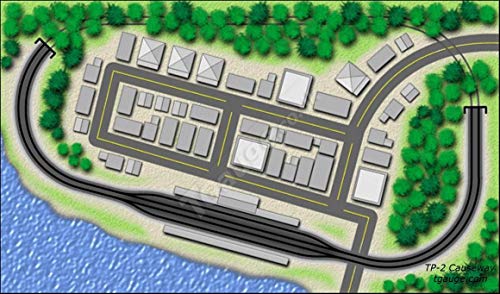 Convergent T Gauge 1:450 Scale Causeway Train Track Layout