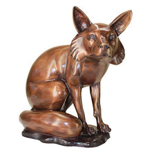 Design Toscano The Observant Sitting Fox Cast Bronze Garden Statue Bronze