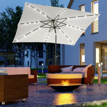 MODADA umbrella outdoor patio Outside Shade large patio umbrellas Windproof offset patio umbrella with solar lights Umbrellas patio unbrella's with lights patio umbrella solar for patio, lawn