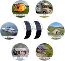 1200W Solar Panel Kit 4PCS 300W,Solar Battery Charger,Monocrystalline Flexible Solar Panel Waterproof with 40A Charge Controller