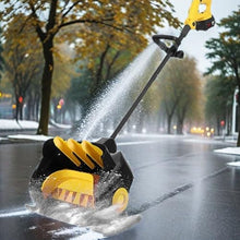 WEIMILOR Electric Snow Blower Rechargeable 21V/4.0Ah High Power Electric Snow Shovel Snow Break Snow Blower Home Use Snow Plow Sweeping Width: 41cm/16.1ln Sweeping Depth: 15cm/5.9ln,2xbattery