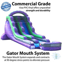TentandTable 18FT Commercial Inflatable Water Slide & Blower, Purple Marble
