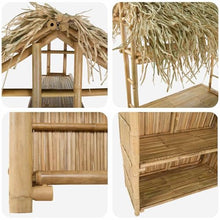 HGKMBRY Bamboo Outdoor Bar Table 45.28 x 37.40 x 84.65 in Natural