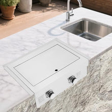 Outdoor Stainless Steel Double-Burner Gas Cooktop Built-in(LPG)