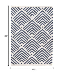 Dash & Albert Cleo Indoor/Outdoor Area Rug 10' x 14' Navy