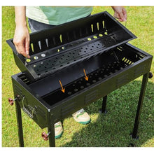 AFPSDLFJDLS Thickened BBQ Barbecue Grill Camping Charcoal Home Outdoor Portable Rack