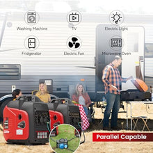 SIOKIUU 3200W Portable Generator Super Quiet Inverter Generator Ultra Lightweight for Home Backup Outdoor Camping, CO Sensor Protect, EPA, ECO Mode