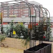 Half Arch Trellises Against The Wall Garden Arch Trellis, 94.5in Half Arch Plant Support Trellis for Climbing Plants, Outdoor Stands Grape Trellises