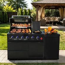 Chery Industrial 65-Inch 4-Burner 72000 BTU Propane Grill Island
