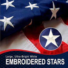 American Flag 12x18 Made in USA – Heavy Duty Outdoor US Flag Premium 200D SolarMax Nylon, Embroidered Stars & Sewn Stripes, Durable Canvas Header with Rope and Thimbles – Collins Flags