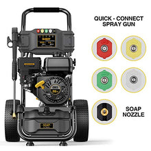 Heavy Duty Gas Pressure Washer 3500 PSI 2.6 GPM, Black