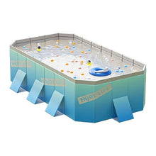 CHSUFBTY Foldable Pool, Non-Inflatable Kids' and Adults' Outdoor Swimming Pool, Hard Plastic Shell Portable Pool, Kid Pool for Backyard Dog Pools (Color : Ice Blue, Size : 82.6 * 55.1 * 21.6in)