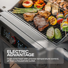 Current® Model G+ Dual Zone Smart Electric Grill, Slate