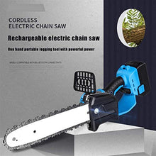 Chain Saw Chain Saw Mini Cordless Electric Protable Chainsaw Logging Saw with Brushless Motor for Tree Pruning and Garden (Orange) Chainsaw (Color : 2 Battery) (1 battery) (1 Battery)