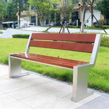 YXIANG56Q Buffet Sideboards Park Outdoor Double Chair, Wooden Backrest Bench, Steel Garden Patio Lounge Seat for Dining Room(Large)