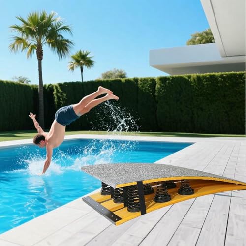 Pool Diving Board for Adults - Gymnastics Springboard with High-Elastic Steel Springs, Diving Board for Pool or Training - for Pool Diving Board Enthusiasts