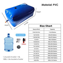 5sssallefaa Portable Water Storage Bag Soft Water Bladder Cube 1800L One Color