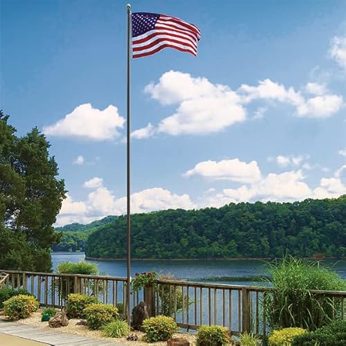 Super Tough Commercial Grade Sectional Flagpole 25ft Bronze