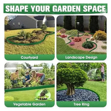 10M Heavy Duty Landscape Edging Height Grass and Rock Separator L Shape Garden Border for Walkway Retaining Wall Barrier(Green-10CMx10m)