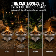 Ohio Flame Liberty 42” Wood Burning Fire Pit Carbon Steel with Standard