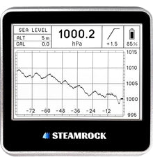 STEAMROCK Digital Barometer Barograph SB-42 V3 (Silver)